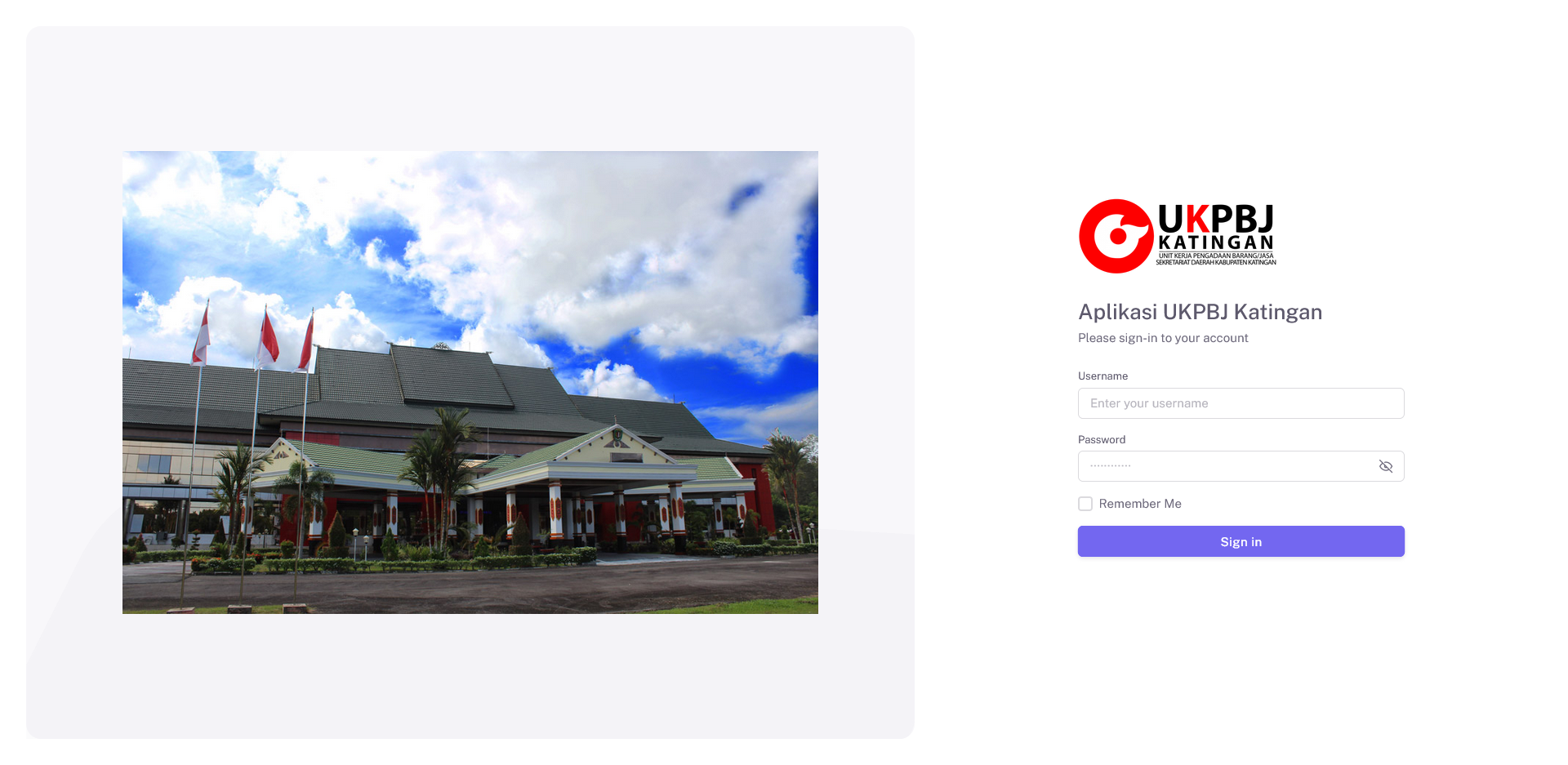 SIPENSILPBJ Katingan | Information System of Tender/Selection Government Procurement - Katingan Regency - Screenshoot 002